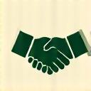 Icon representing a collaborative handshake.